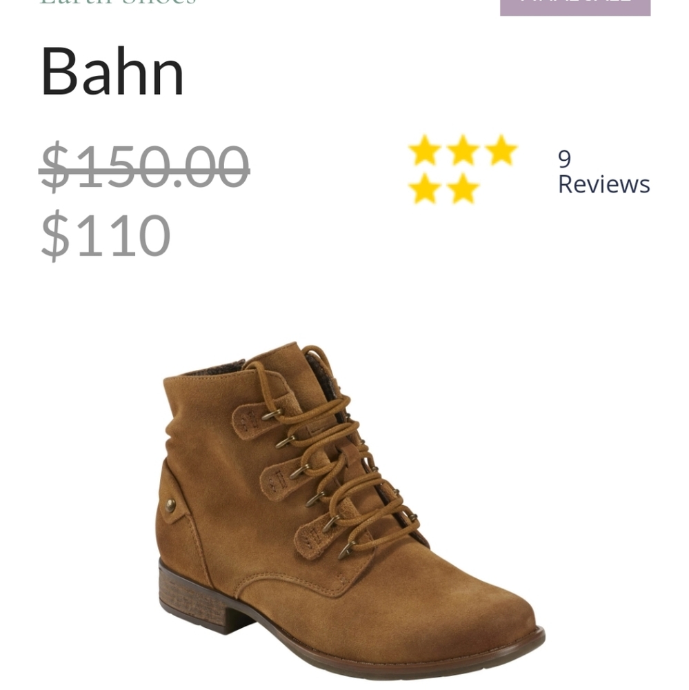 Earth boots Bahn in Bone Brown color